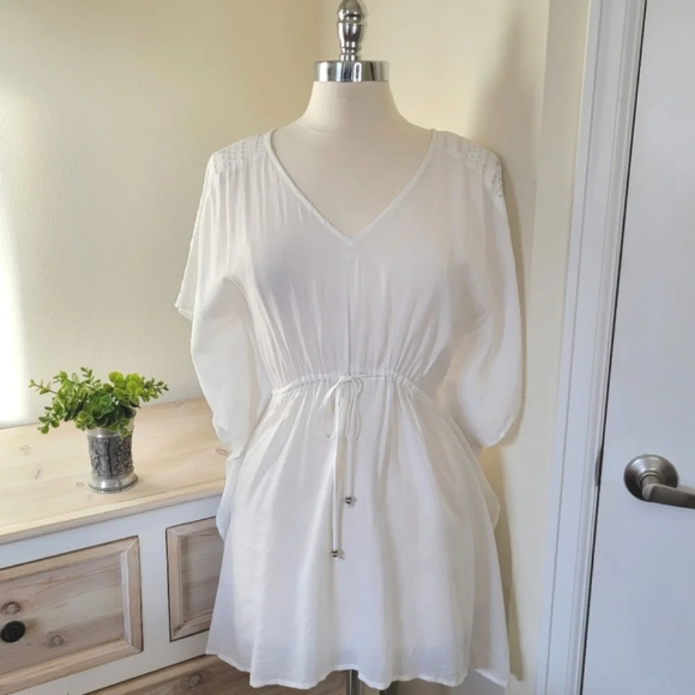 Fortune Swimwear White Swim Coverup S/M - Picture 1 of 4
